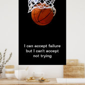 Motivierend Angebot für Sport Basketball drucken Poster (Küche)