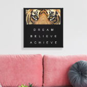 motivierend Angebot für Tigeraugen Leinwanddruck (Insitu (Wohnzimmer))