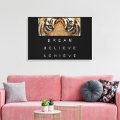 motivierend Angebot für Tigeraugen Leinwanddruck (Insitu (Wohnzimmer))