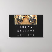 motivierend Angebot für Tigeraugen Leinwanddruck (Vorderseite)