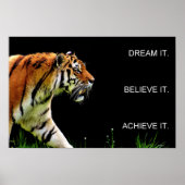 motivierend Angebot für Tigerleistung Poster (Vorne)