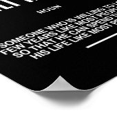 Motivierend Angebot für Unternehmer Poster (Ecke)