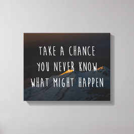 Motivierend Angebot Leinwanddruck