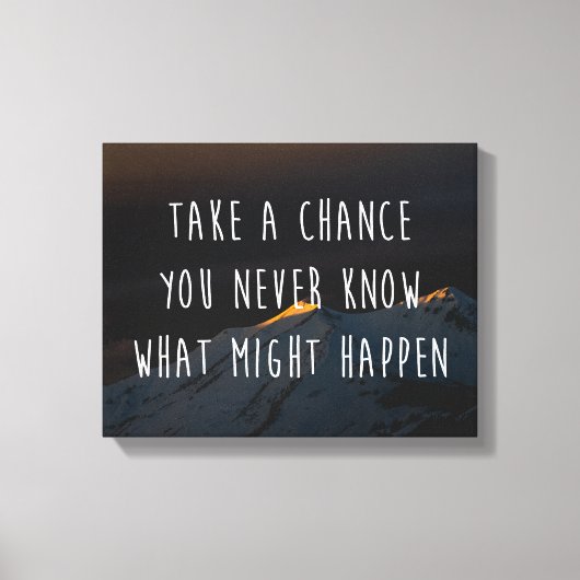 Motivierend Angebot Leinwanddruck (Vorderseite)