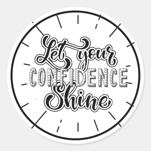 Motivierend Angebot Runder Aufkleber (Vorderseite)