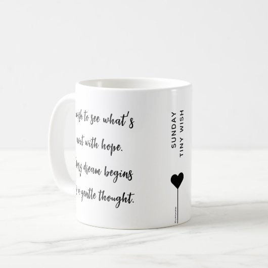 Motivierend Angebot Sonntag Kaffeetasse (Vorderseite Links)