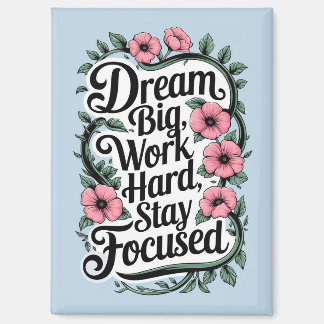 Motivierend Angebot und Blumendekorationen Magnet