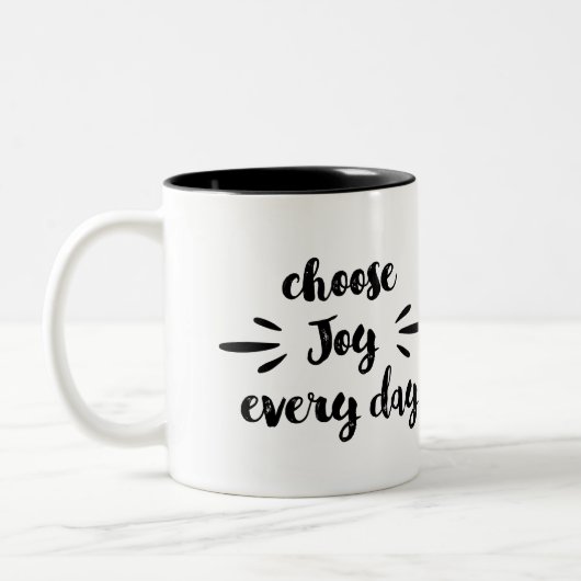 Motivierend Angebot Zweifarbige Tasse (Links)