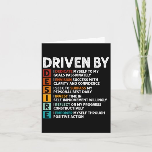 Motivierend Angebotsbestätigungen für die Desire D Karte (Vorderseite)