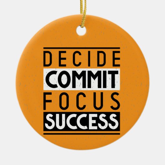 Motivierend Angebotsdesign für Erfolge Keramik Ornament (Vorne)