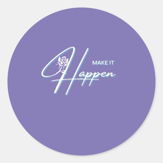 Motivierend Angebotsdesign Runder Aufkleber (Vorderseite)