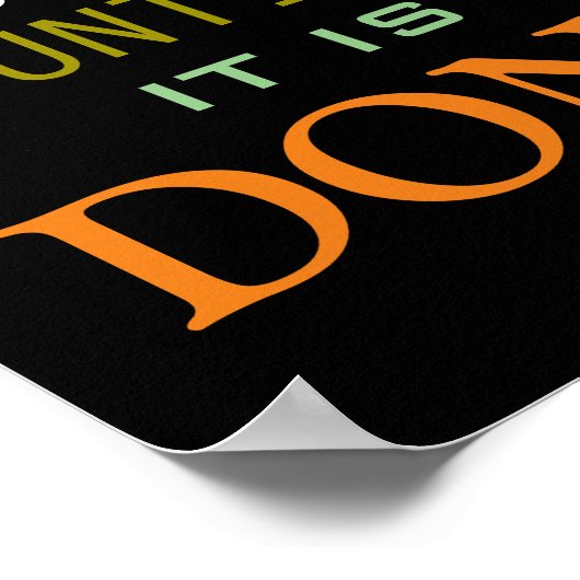 Motivierend Angebotsliste Poster (Ecke)