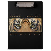 Motivierend Angebotsvorlage Tiger Animal Modern Klemmbrett (Vorderseite)