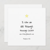 Motivierend Ankurbelungskarte für Bibelverse Feiertagskarte (Vorne/Hinten)