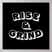 Motivierend Anstieg und Grind Poster (Vorne)