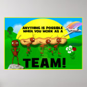 Motivierend Ants Teamwork Poster (Vorne)