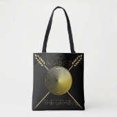 Motivierend Anweisung Volldrucktasche (schwarz) Tasche (Vorderseite)