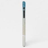 Motivierend Aqua Turquoise Blue Surf Waves Foto iPhone Hülle (Linke Seite)