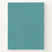 Motivierend Aquamarin-Journal-Notebook Notizblock (Rückseite)