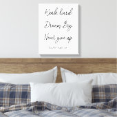 Motivierend Arbeitsplatz für den Black Success Quo Leinwanddruck (Insitu (Schlafzimmer))