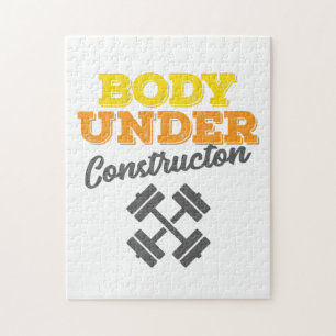 Motivierend Arbeitsstelle im Bau Puzzle