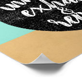 motivierend atemberaubende Zitronenwandkunst Poster (Ecke)