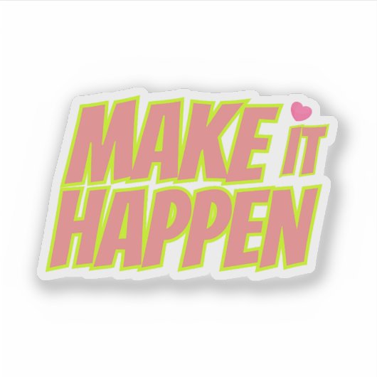 Motivierend Aufkleber (Vorderseite)