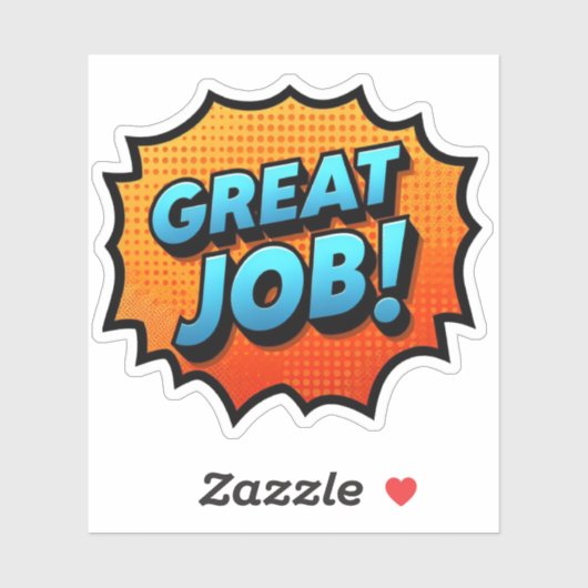 Motivierend Aufkleber für gute Arbeit - Erfolgsför (Blatt)