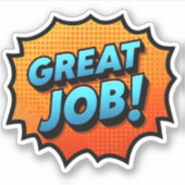 Motivierend Aufkleber für gute Arbeit - Erfolgsför (Vorderseite)