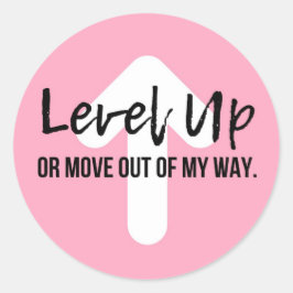 Motivierend Aufkleber für Pink-Sicherheit