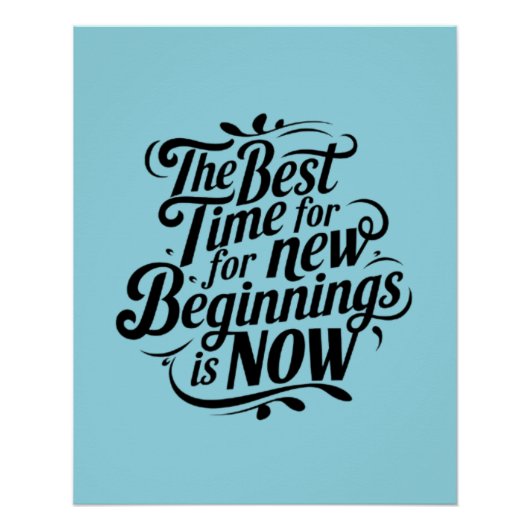 Motivierend Aufkleber Poster (Vorderseite)