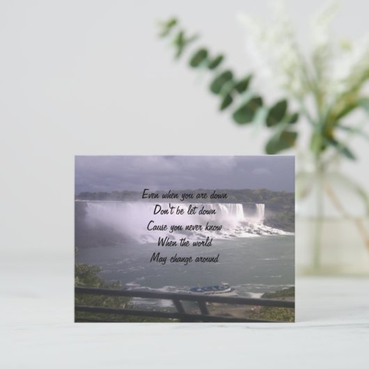 motivierend Aufstockung Postkarte (Stehend Vorderseite)