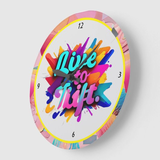 "Motivierend Aufzugsgrafik" Große Wanduhr (Winkel)