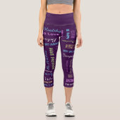 Motivierend AUSWAHL DER FARBE Capri Leggings (Vorderseite)