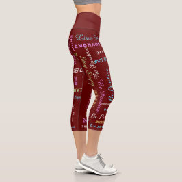Motivierend AUSWAHL DER FARBE Capri Leggings