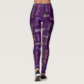 Motivierend AUSWAHL IHRES FARBYogas Leggings (Rückseite)