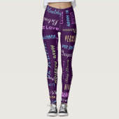 Motivierend AUSWAHL IHRES FARBYogas Leggings (Vorderseite)