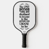 Motivierend AUSWAHL kundenspezifischer Monogramm Pickleball Schläger (Rückseite)