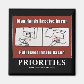 Motivierend Bacon Dispenser-Magnet Magnet (Vorne)