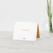 Motivierend Bankkarte Dankeskarte (Rückseite)