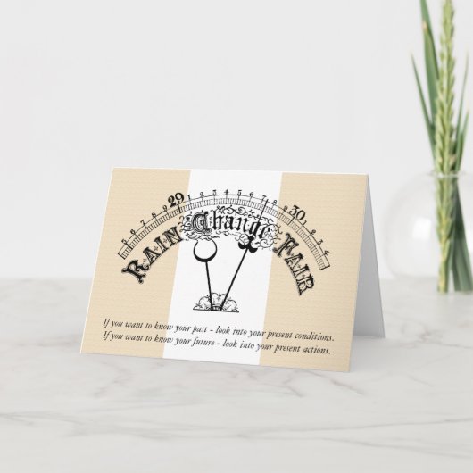 Motivierend Barometer-Skalierung Persönliche Änder Karte (Vorderseite)