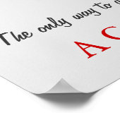 Motivierend Baseball erreichen Poster (Ecke)