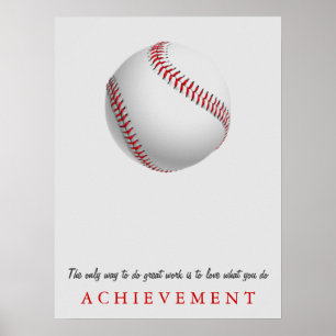 Motivierend Baseball erreichen Poster