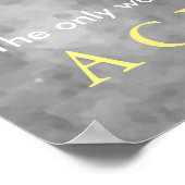 Motivierend Baseball erreichen Poster (Ecke)