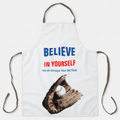 Motivierend Baseball glaubt an Ihr Selbstangebot Schürze (Vorderseite)