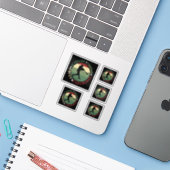 Motivierend Baseball-Teamwerte Aufkleber (Laptop mit iPhone)