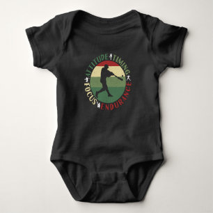 Motivierend Baseball-Teamwerte Baby Strampler