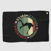 Motivierend Baseball-Teamwerte Golfhandtuch (Horizontal)