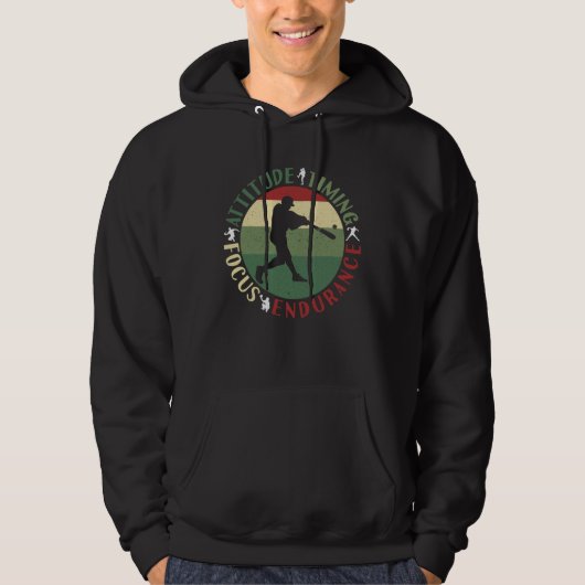 Motivierend Baseball-Teamwerte Hoodie (Vorderseite)