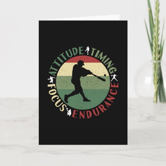 Motivierend Baseball-Teamwerte Karte (Vorderseite)